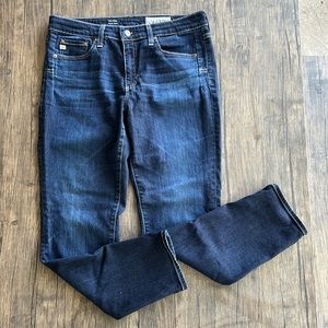 AG Adriano Goldschmied Women's High Rise Jeans - Dark Blue